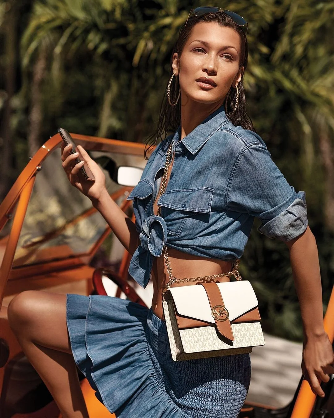 Bella Hadid Fronts Michael Kors The Eye Has To Travel Summer 2021